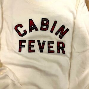 J crew medium sweatshirt - cabin fever - good used condition.